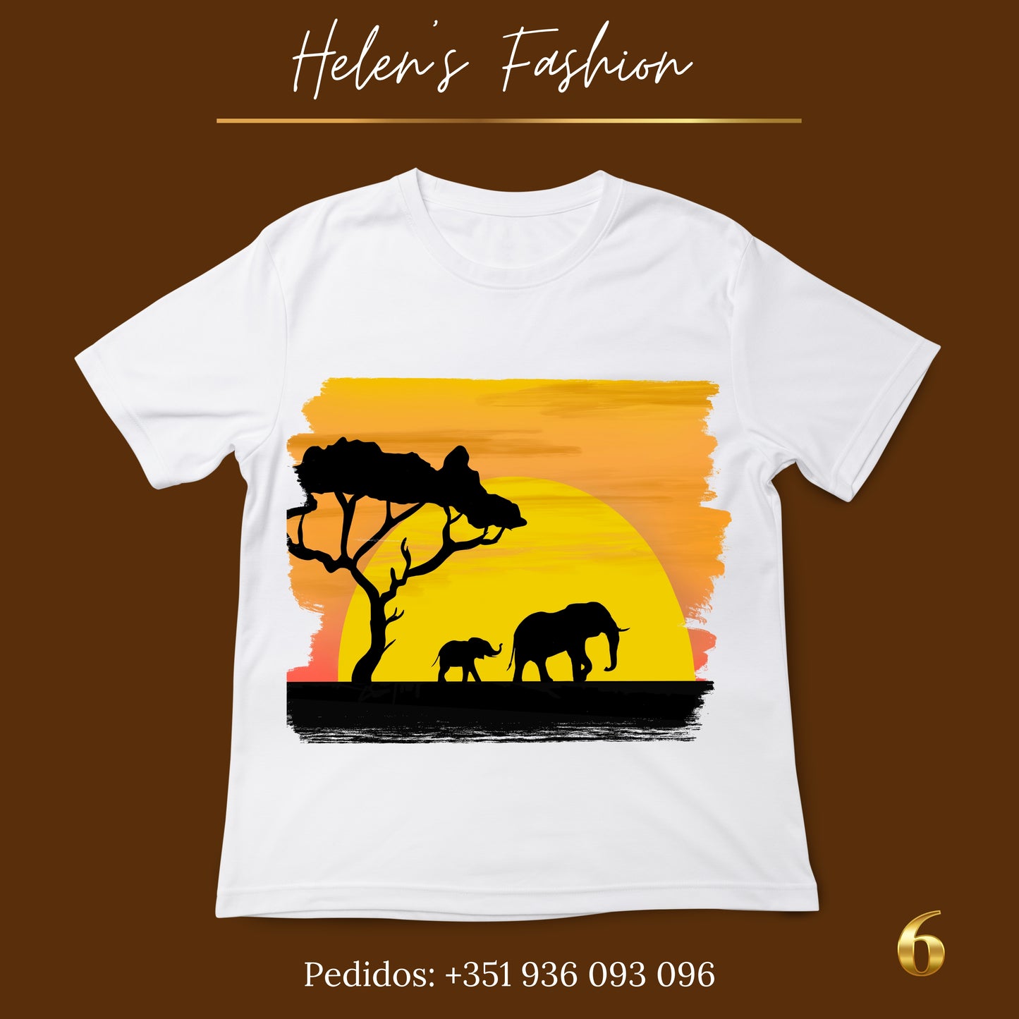 T-shirts Africa Modelo 6