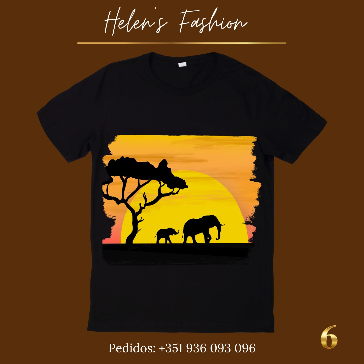 T-shirts Africa Modelo 6