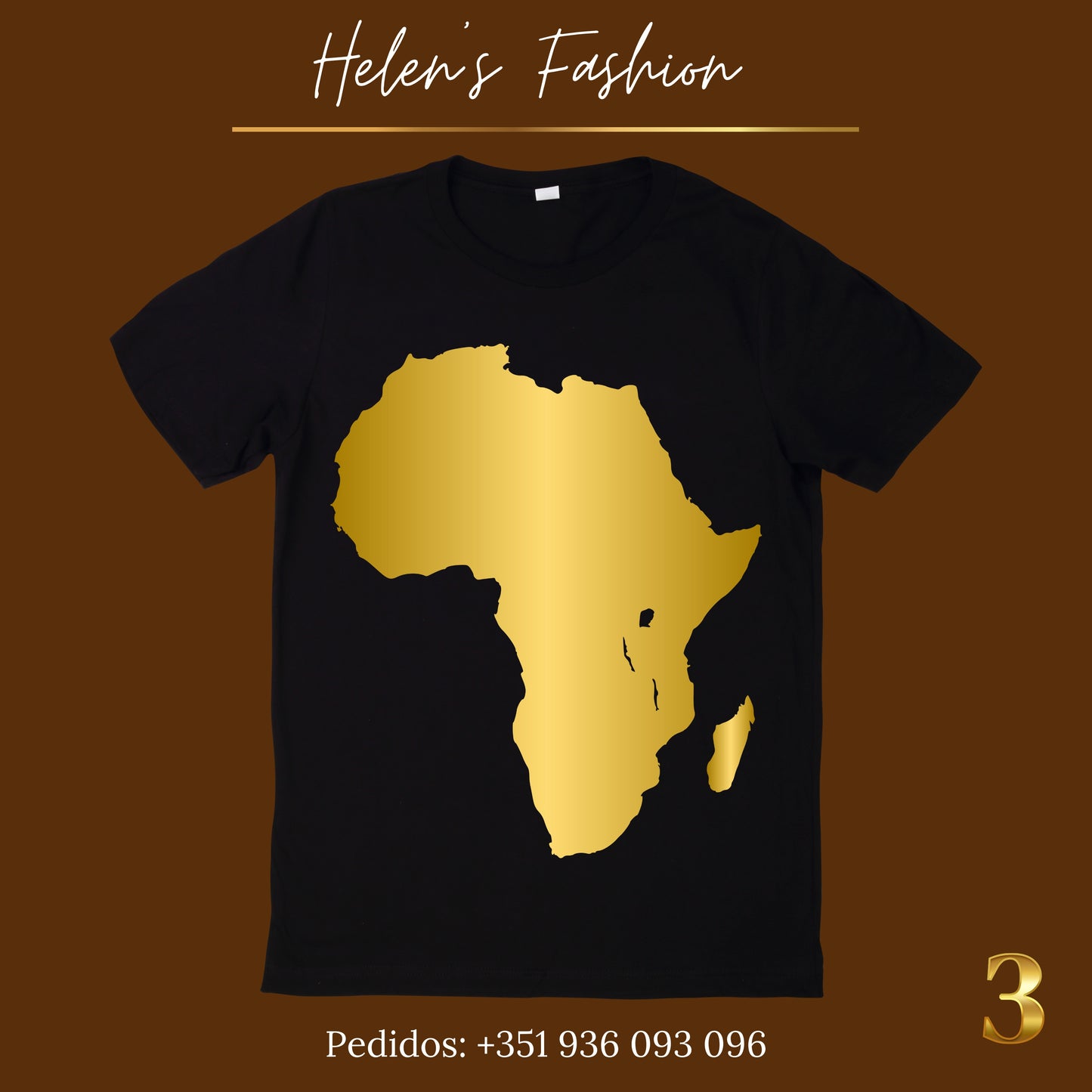 T-shirts Africa Modelo 3